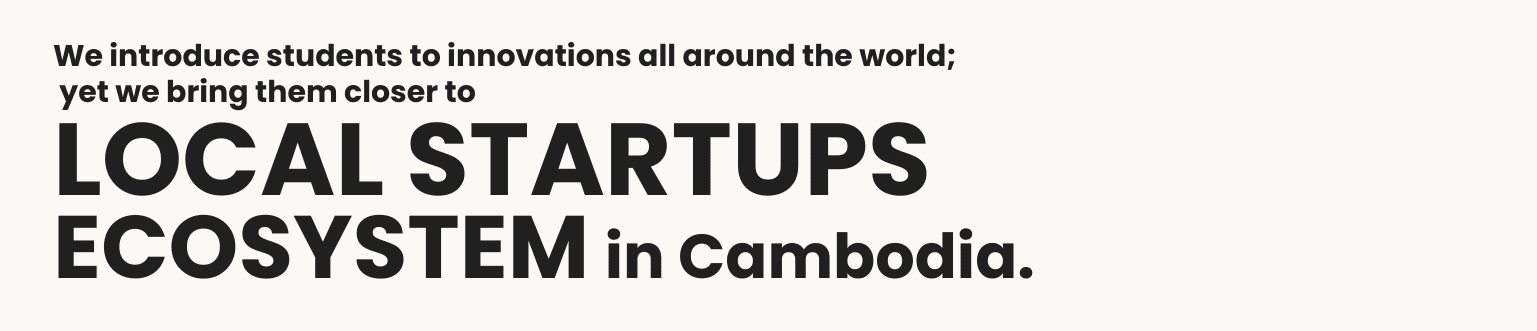 Local startups ecosystem in Cambodia