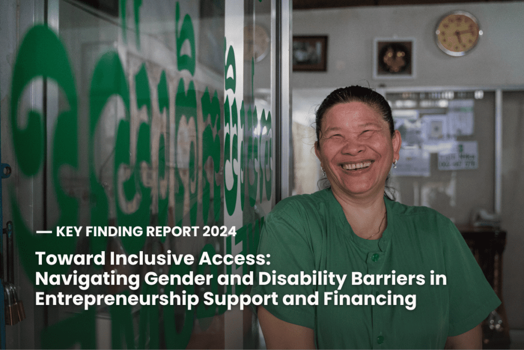 ESCAP- Toward Inclusive Access: Navigating gender and disability barriers in entrepreneurship support and financing