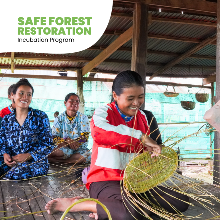 Two smiley female in Kampong Thom community