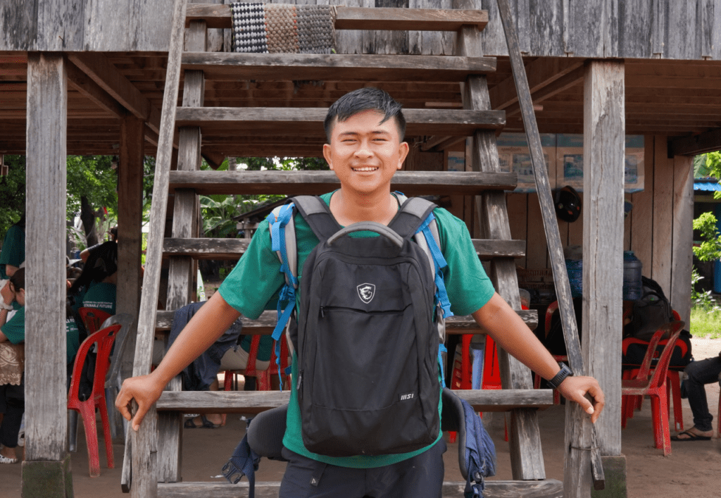 Figure 1: A portrait photo of Chea Sophanuth during the SAFE Incubation Field Trip