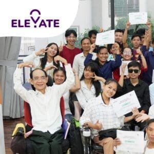 A group of people with disabilities